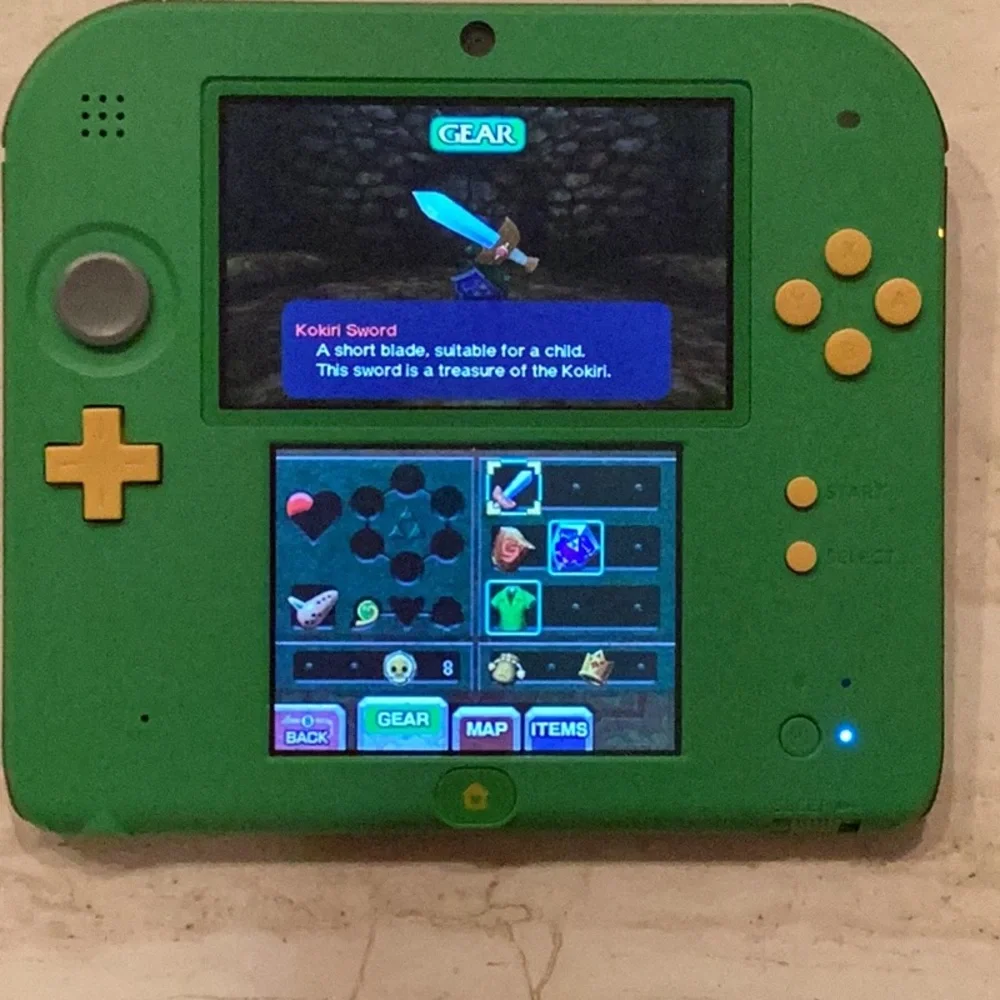 Zelda Nintendo 2DS Console Refurbished Link Edition Legend Of Zelda Ocarina Time